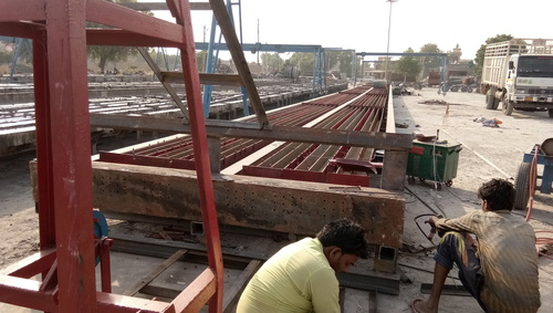 Electric pole mould manufacturing