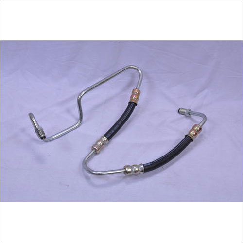 Silver Steering Hose Assembly-Pressure Line