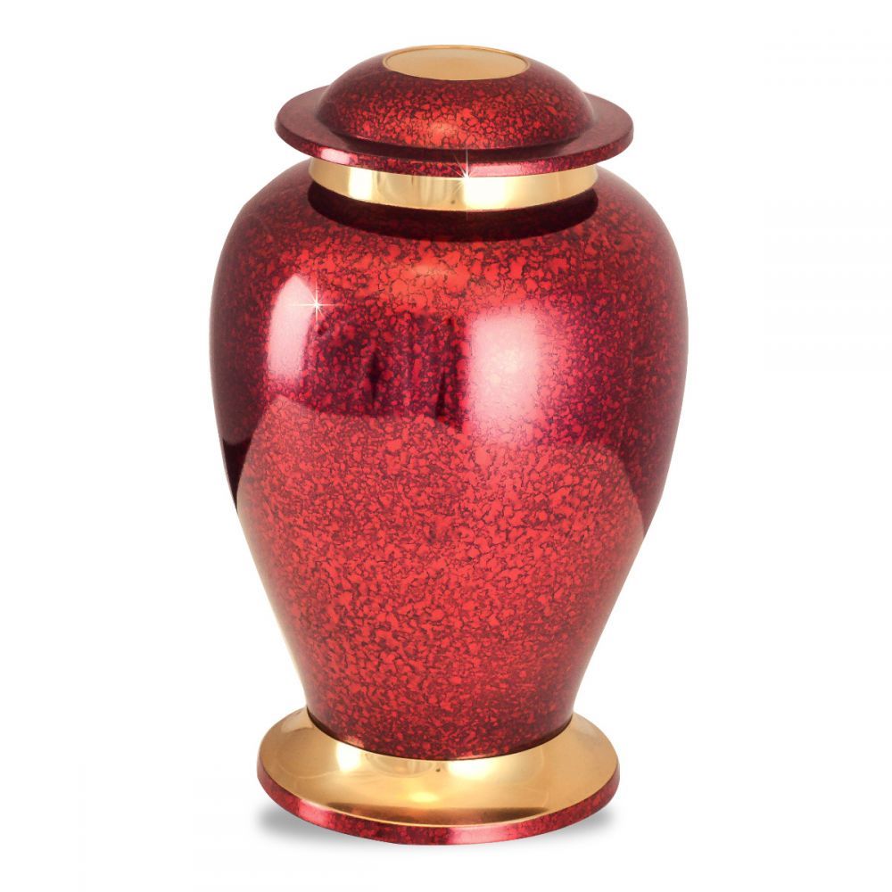 Gold Gorgeous Gleaming Red Brass Urn