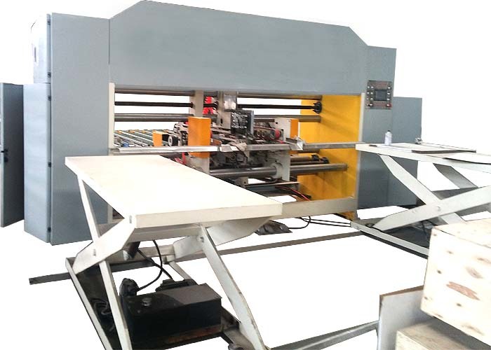 Double Servo Two Piece Carton Box Stitching Machine Touch Screen Operated Box Size: Customized