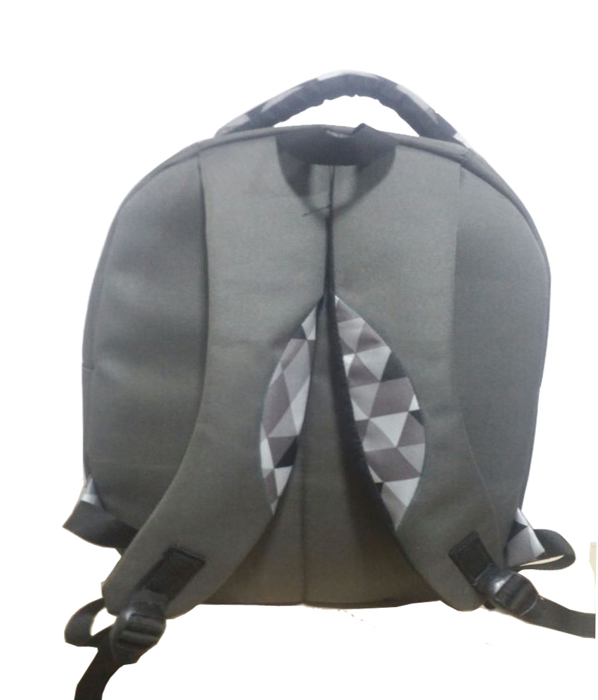 Grey Backpack College Bag