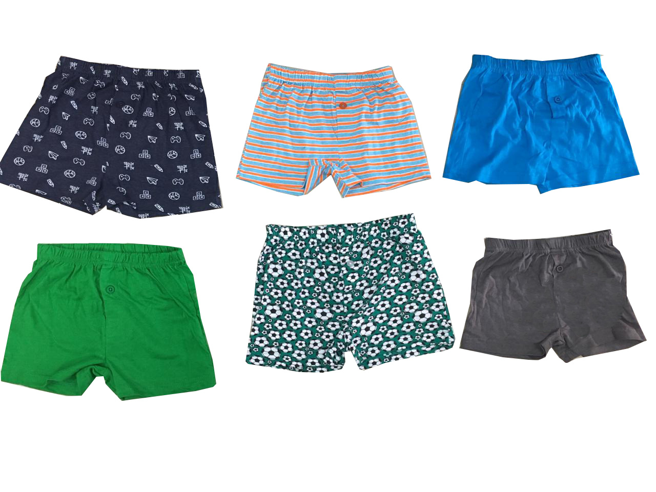 Kids Shorts - 100% Cotton, Variable Sizes , Trendy Blue Design For Ultimate Summer Comfort
