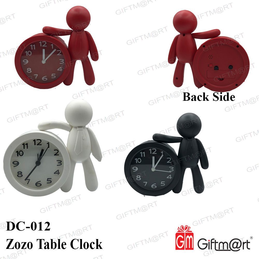 Giftmart Analog Table Clock - Color: Red