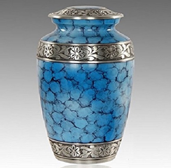 Green New Avalon Urn -Evening Blue