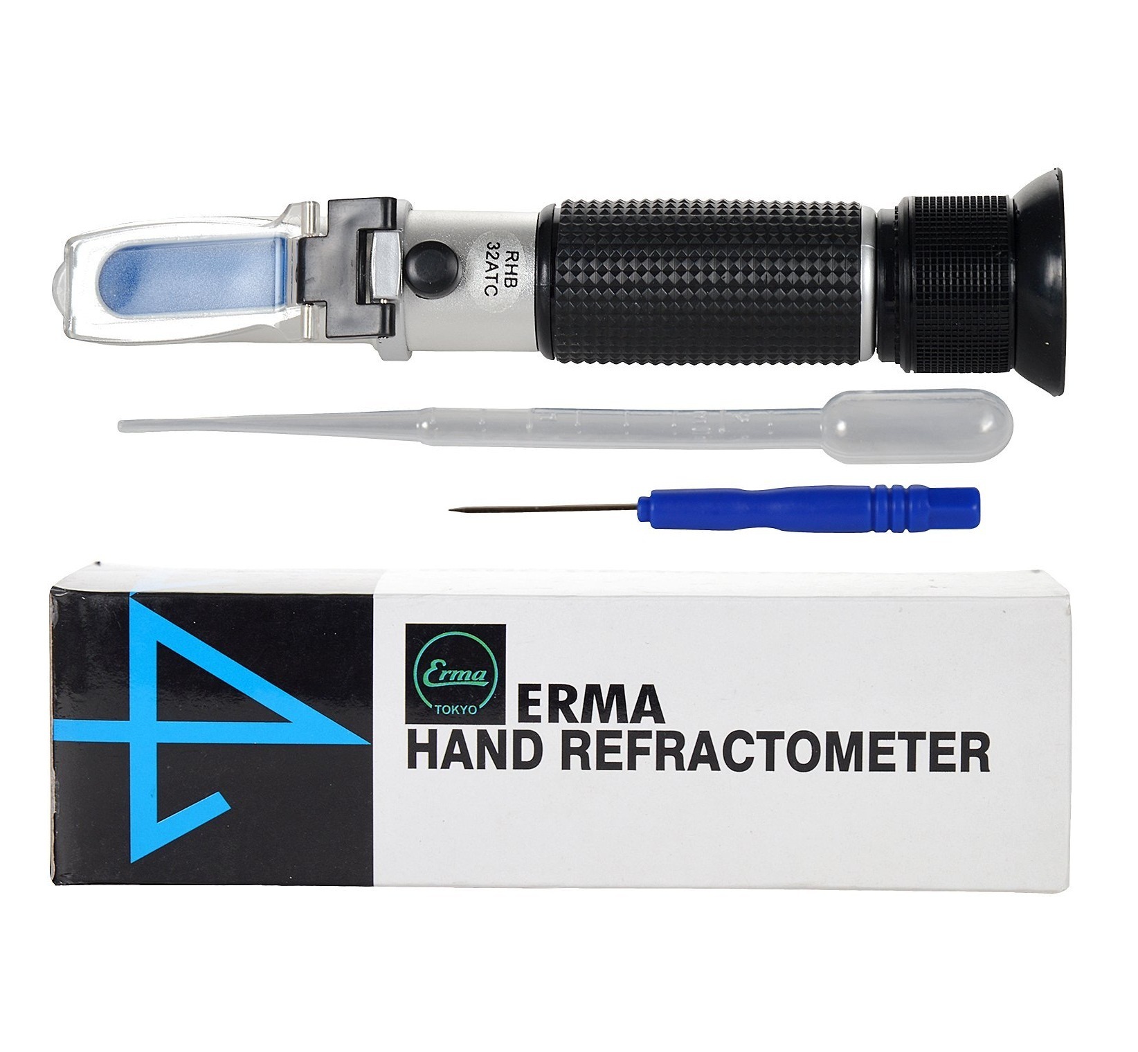 Refractometer - Precision Optical Instrument For Measuring Fluid Concentrations | Ideal For Sugar Level Analysis In Labs And Agriculture