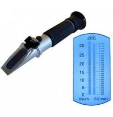 Refractometer - Precision Optical Instrument For Measuring Fluid Concentrations | Ideal For Sugar Level Analysis In Labs And Agriculture