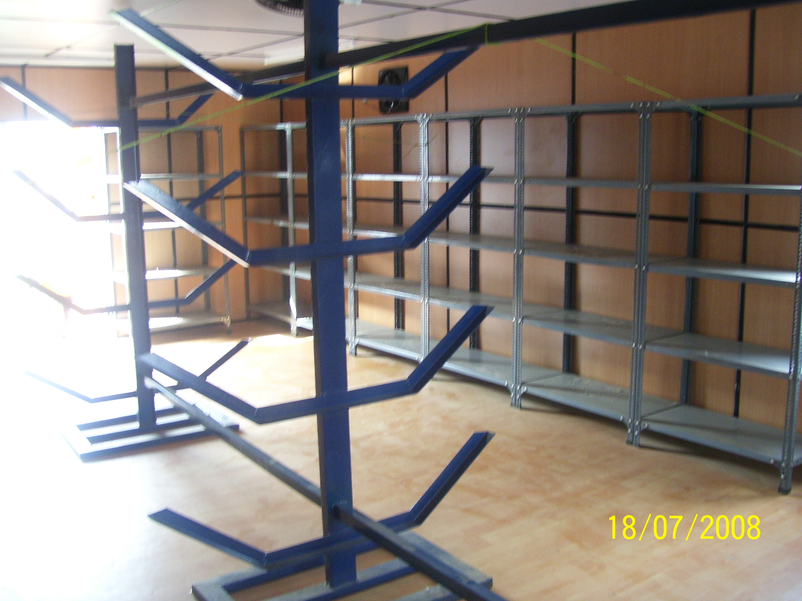 Material Storage Cabin - Steel, Customizable Dimensions , Heavy Duty Shelving Capacity, Insulated Walls, Galvanized Steel Roof, Concrete Floor