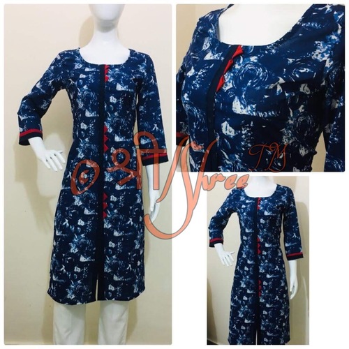 पलाज़ो के साथ रेयॉन प्रिंटेड कुर्ती की लंबाई: 50 इंच (इंच)