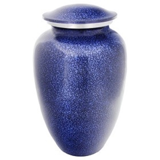 Silver Classic Brass Cremation Urn In Pewter