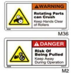 Multi Color Safety Decals