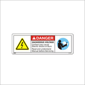 मल्टी कलर इलेक्ट्रिकल डेंजर साइन