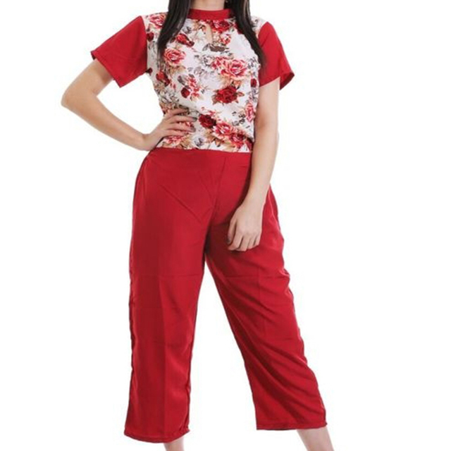 Ladies Jumpsuit - Viscose Material, Sizes S-xl, Blue Color, 5-6 Stylish Designs, Single Piece Poly Bag Packaging