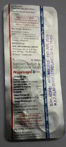 नेप्रोक्सन सोडियम डोमपरिडोन टैब विशिष्ट दवा