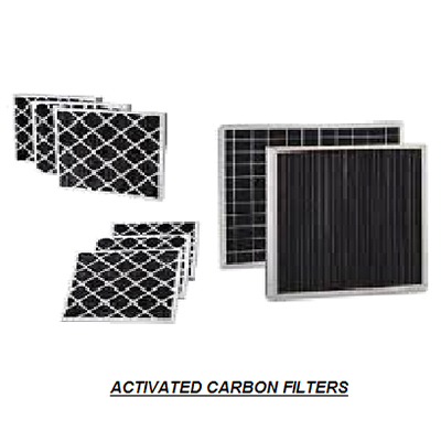 Activated Carbon Filters - Activated Carbon, Varied Sizes, Aluminum Frame | High Adsorption, Odor Removal, Air Purification, Easy Installation, Low Pressure Drop
