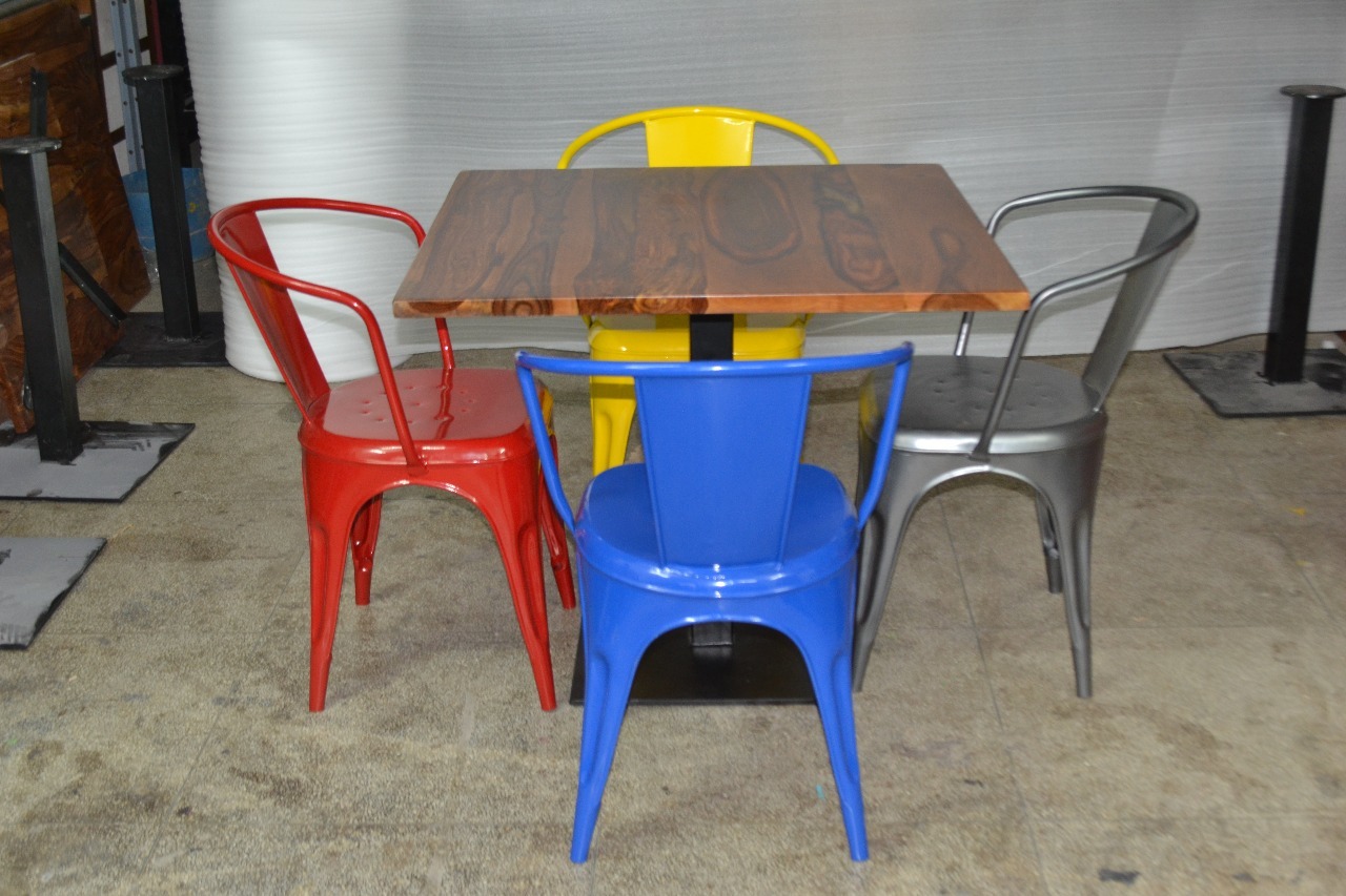 Pedestal Iron Table No Assembly Required