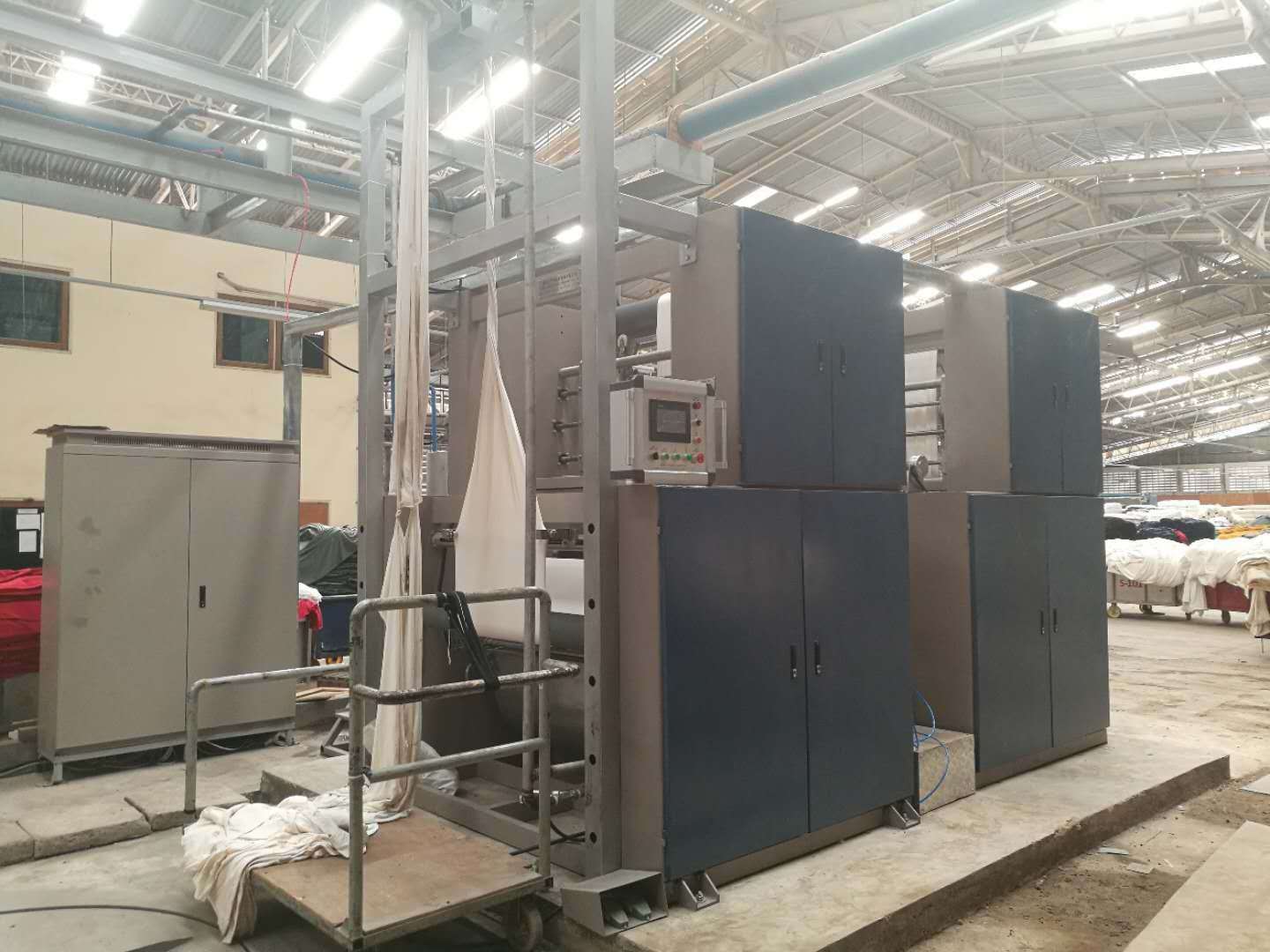 Sequeezing Double Padder Machine For Knitting Fabric