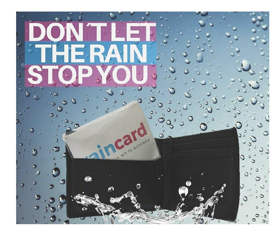 Waterproof Wallet Type Raincard