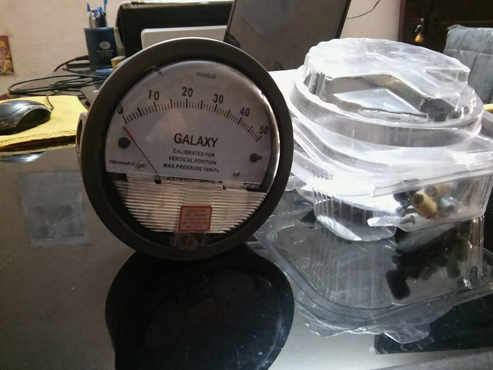 Galaxy Magnehelic Gauge Model G2000-10mm Range 0-10 Mm