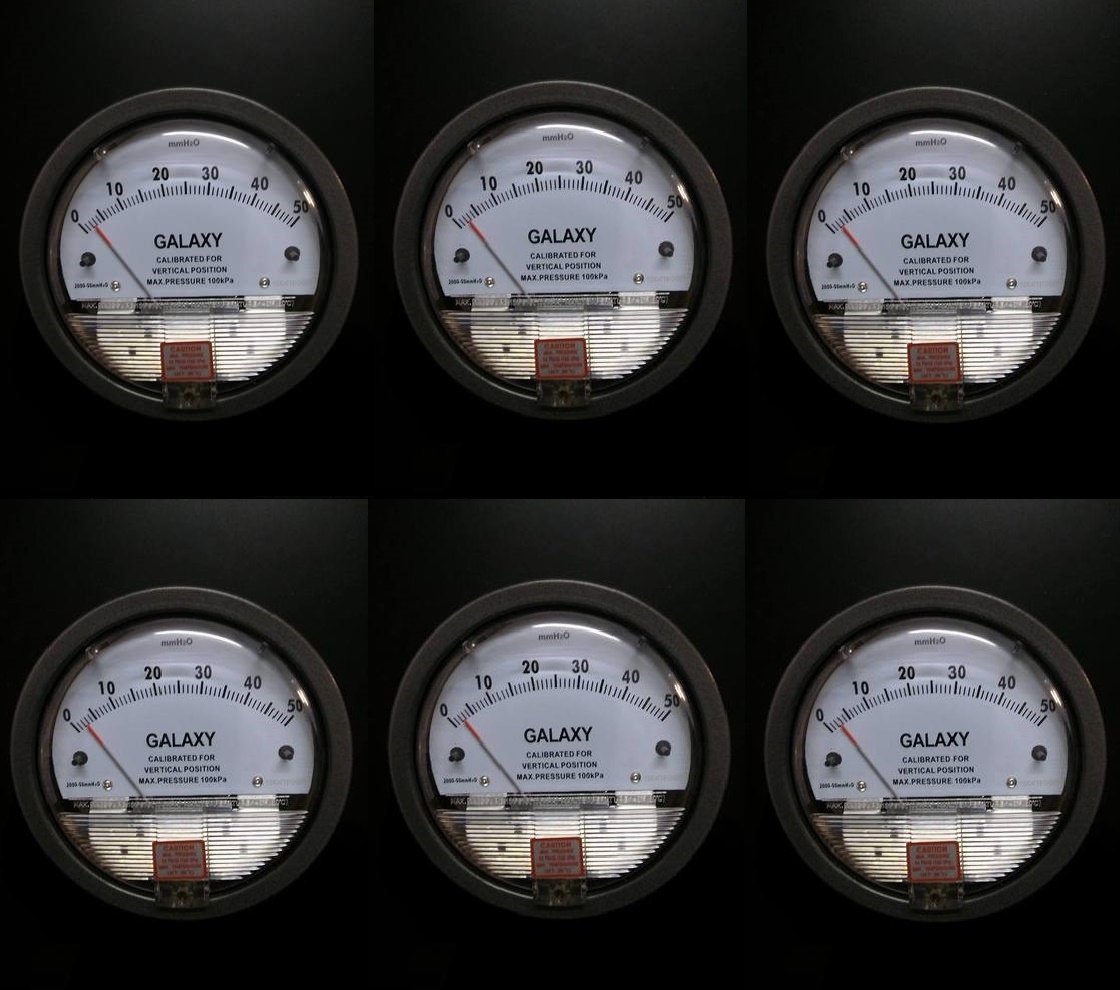 Galaxy Magnehelic Gauge Model G2000-25mm Range 0-25 Mm Wc