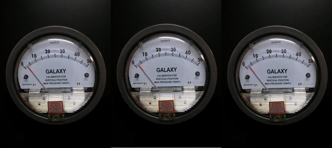 Galaxy Model G2000-60pa Magnehelic Gauge Range 0-60 Pa