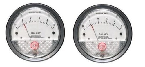 Galaxy Magnehelic Gauge Model G2000-250mm Range 0-250 Mm Wc