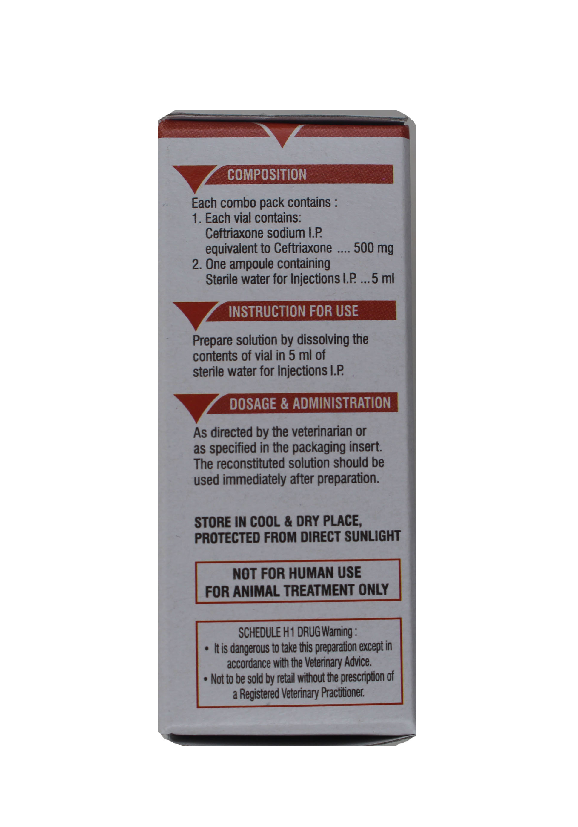 Wocef 0.5 Inj. 500mg