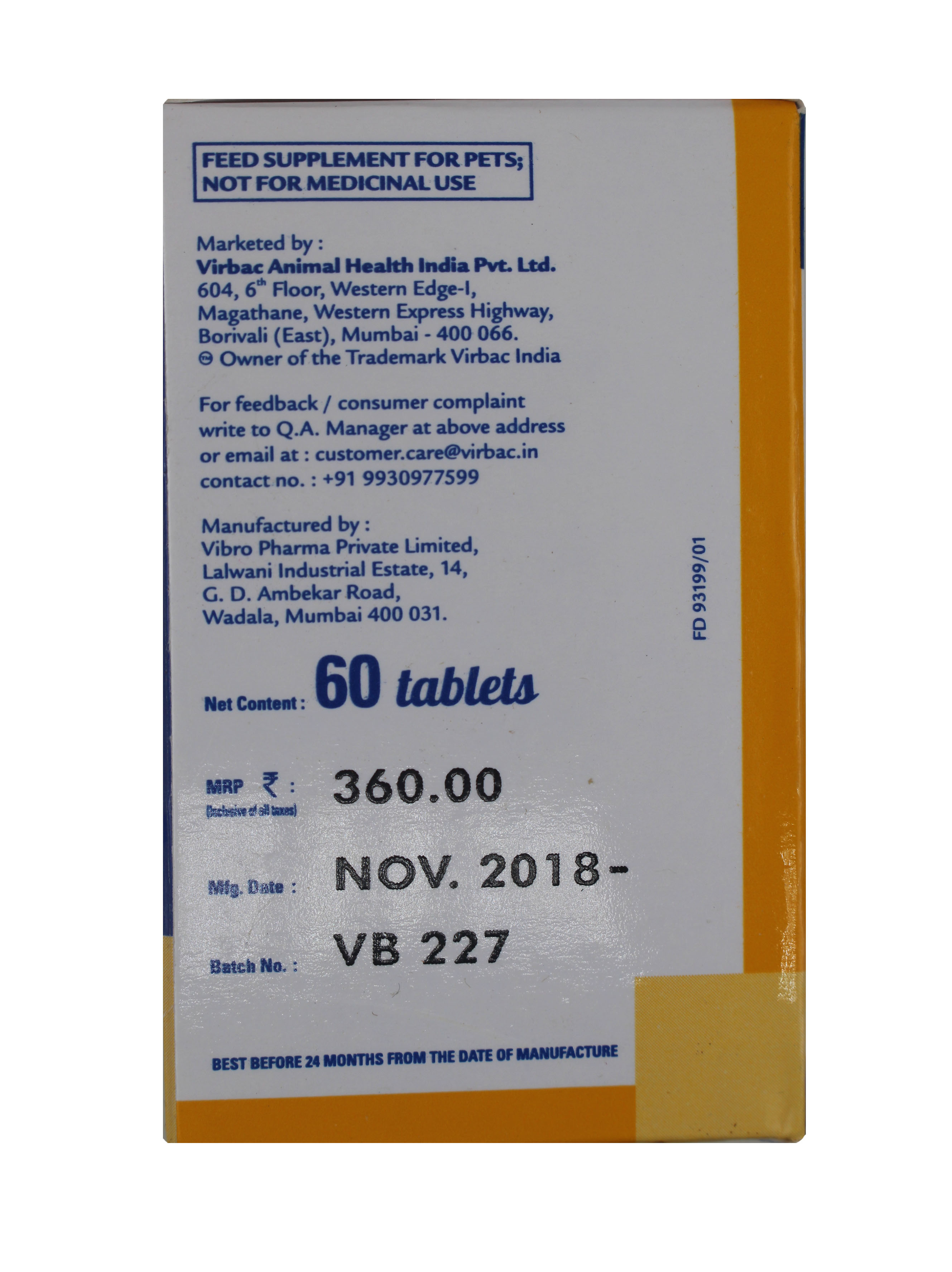 Tablets Nutrich Tabs 60s