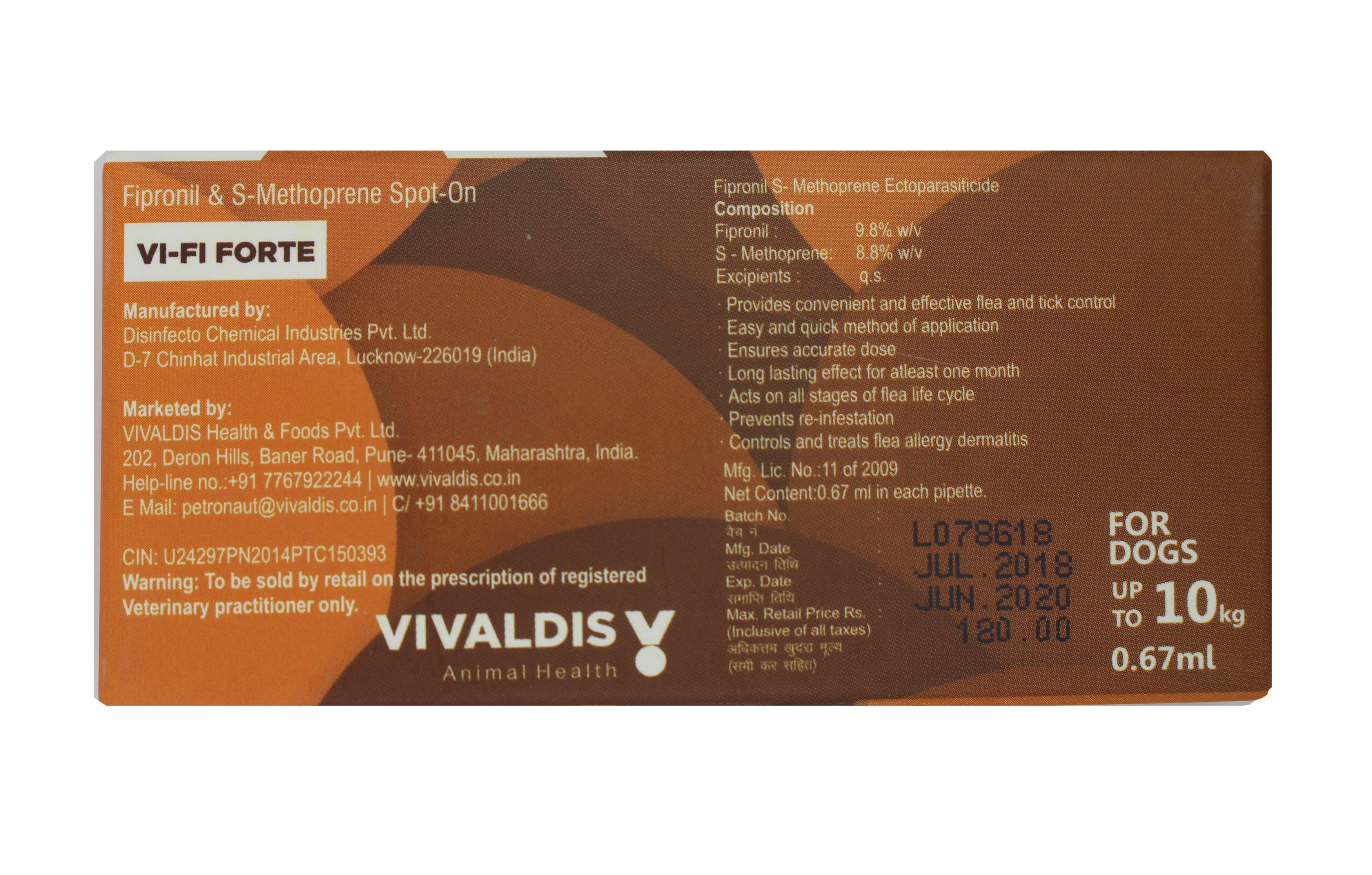 Liquid Vi-fi 0.67ml Single Pip