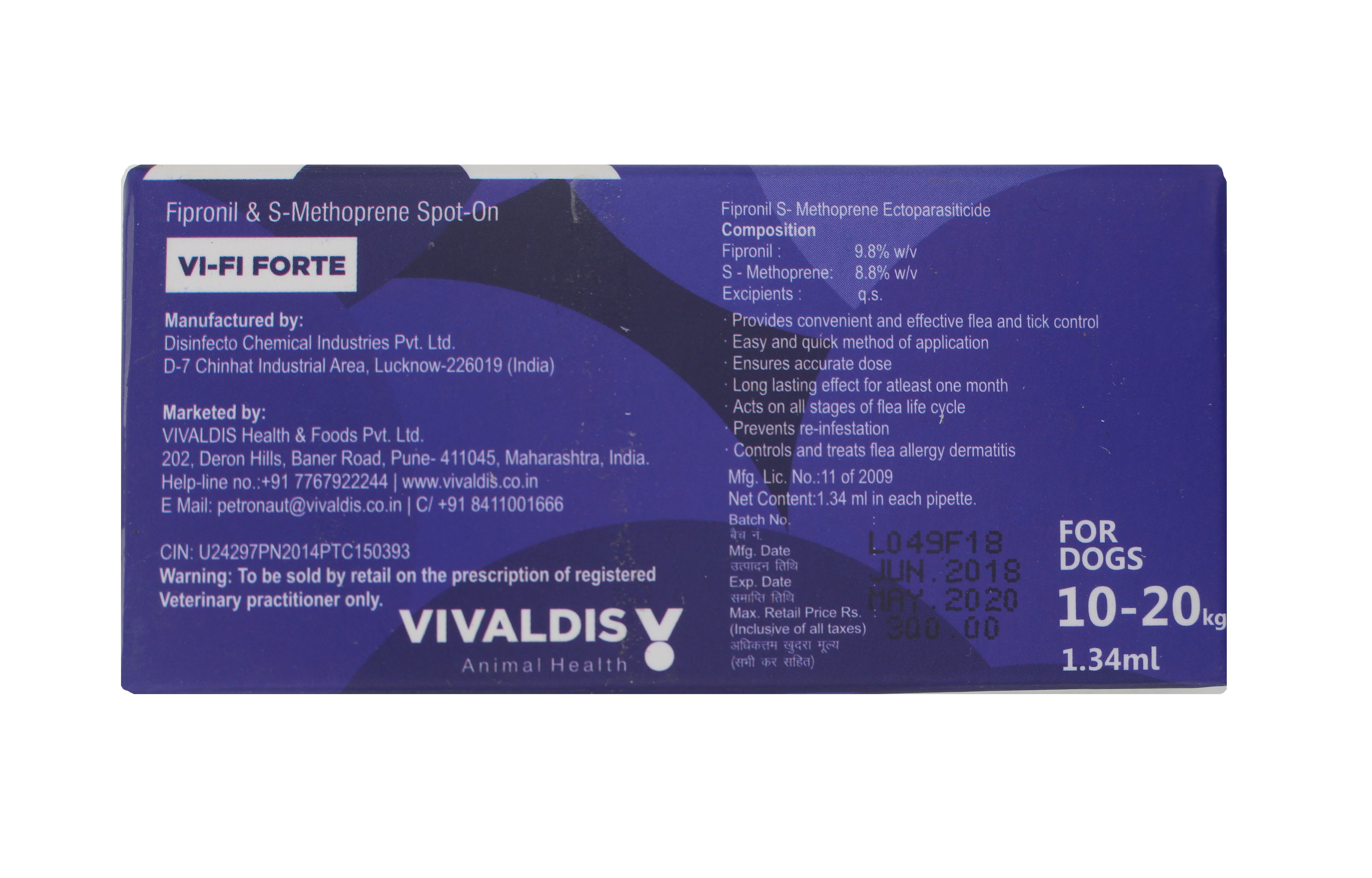 Liquid Vi-fi 1.34ml Single Pip