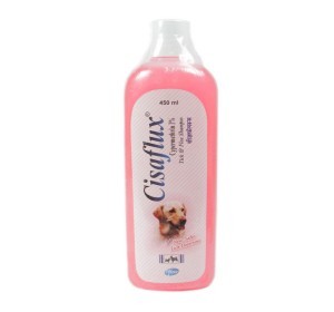 CISAFLUX Shampoo - 450ml Liquid | Prevents Parasites, Keeps Dogs Germ-Free, Includes Cypermethrin 1%
