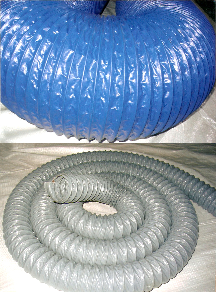 Flexible Pvc Hoses - Pvc Material, 38mm To 1000mm Diameter, Blue/black/yellow/grey/white, 4 To 10 Meters Length, Antistatic, Fire Resistant, Weather Resistant Properties