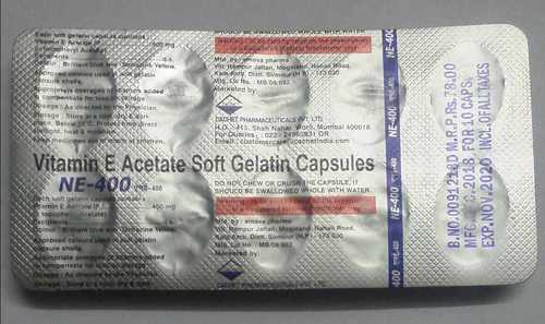 Vitamin  E Acetate Soft Gelatin Cap Specific Drug