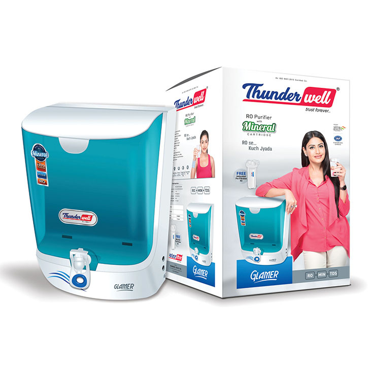 Food Grade Material Glamer Ro With Mineral Cartridge