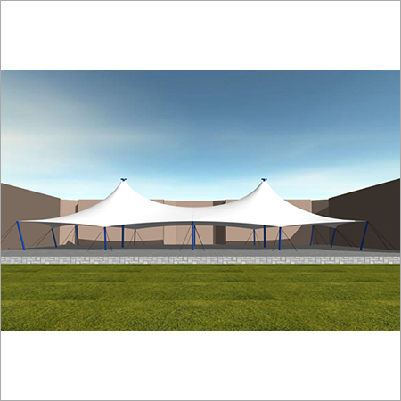 Tensile Structure - Pvc Coated Polyester, Customizable Dimensions, White Color | Uv Absorbing, Fire Rated Class A, Professional Installation, 5-year Warranty