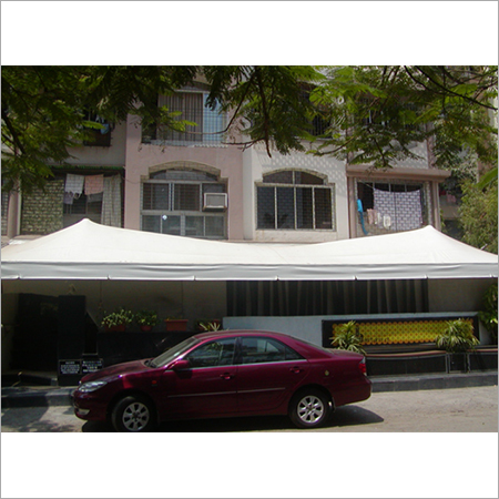 Tensile Structure - Pvc Coated Polyester, Customizable Dimensions, White Color | Uv Absorbing, Fire Rated Class A, Professional Installation, 5-year Warranty