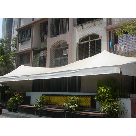 Tensile Structure - Pvc Coated Polyester, Customizable Dimensions, White Color | Uv Absorbing, Fire Rated Class A, Professional Installation, 5-year Warranty
