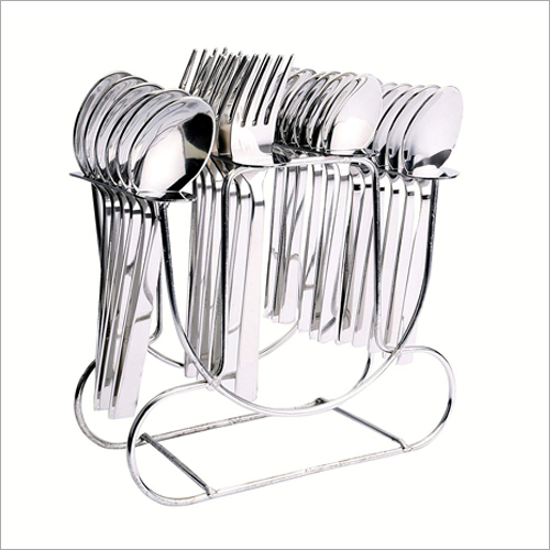 24 Pcs Stand With Baby Spoon Cutlery Set