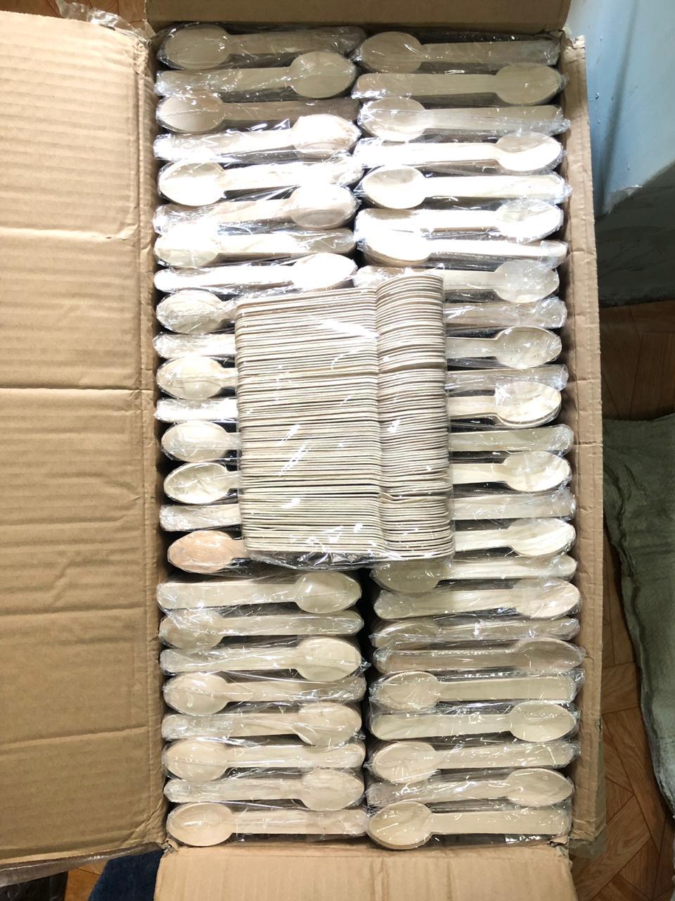Birch-wood Spoon - 140 Mm Length, Natural Color | Sturdy, Eco-friendly, Disposable For Food Eating