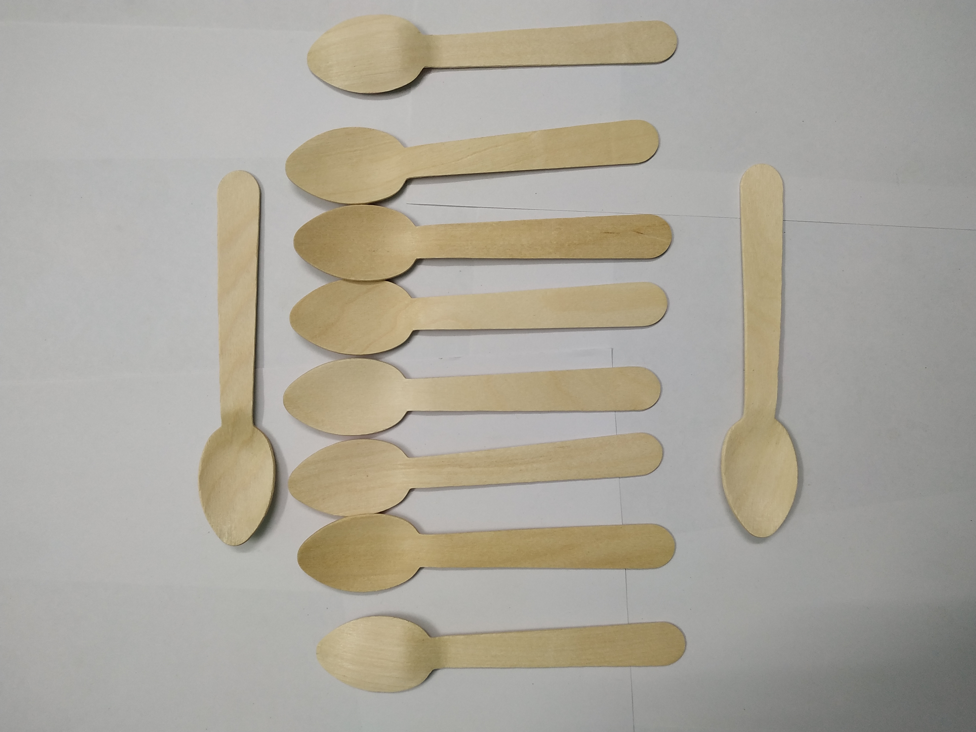 Birch-wood Spoon - 140 Mm Length, Natural Color | Sturdy, Eco-friendly, Disposable For Food Eating