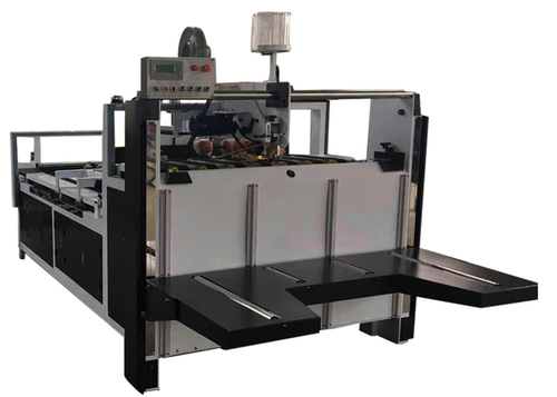 Customized Height Of Feeding Paper 900 Semi Automatic Corrugated Box Folder Gluer Machine
