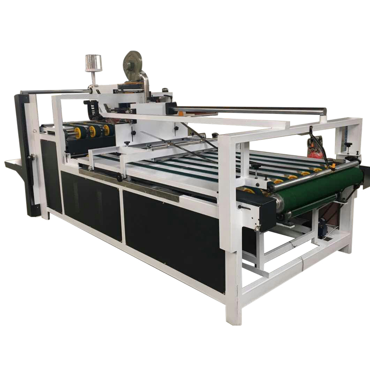Customized Electric Semi Auto Folder Gluer / Carton Folder Gluer Machine Ce Approved