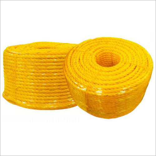 Polypropylene Ropes - 16 Barding Strands, Yellow Color | Excellent Strength, Great Gripping, Long Lasting, Smooth Surface, Versatile Use