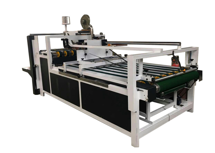 Customized Semi Automatic Corrugated Box Folder Gluer Machine 12 Month Warranty