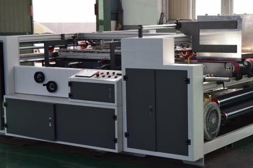 Customized Paper Cardboard Semi Automatic Folder Gluer / Box Folder Gluer Machine 6.6Kw