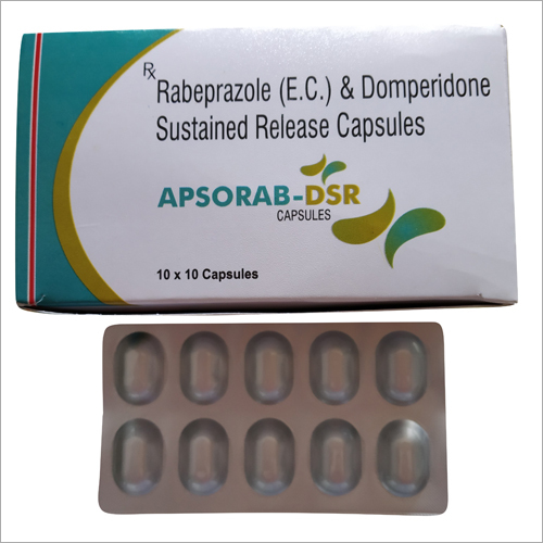 Rabeprazole (E.C.) और Domperidone निरंतर रिलीज कैप्सूल