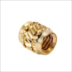 Brass Cross Knurled Inserts - Custom Sizes and Grades | Round Shape, Non-Corroding, CNC Machining