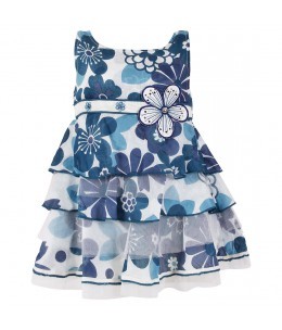 फ्लोरल ग्रीन फ्रॉक