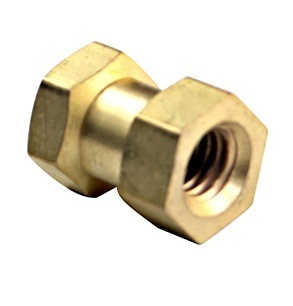 Brass Hex Inserts - 1-100 mm Diameter, Golden Finish | Clean from Oil & Burns, Polished Surface, High Tolerance 0.10 mm, Versatile for Moulding Applications