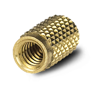 Lead Free Brass Inserts - Various Shapes, 1-100mm Diameter, Polished Gold Finish | Exceptional Grip with Knurling, Custom Threading Options, Optimal for Moulding Applications