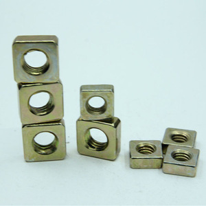 Brass Square Nuts - Custom Size as per Design | Silver Nickel Plated Finish, Deep Groove for Maximum Pull Out Resistance, High Precision Threading Standards